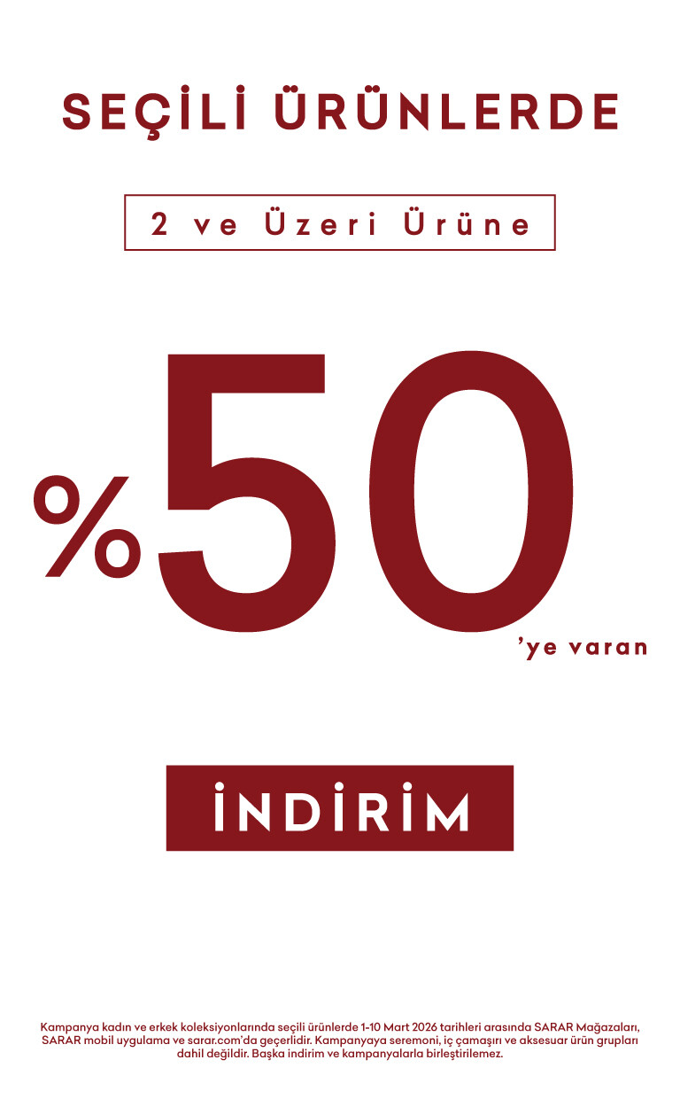 2 ve Üzeri Alımlarda %50'ye Varan İndirim