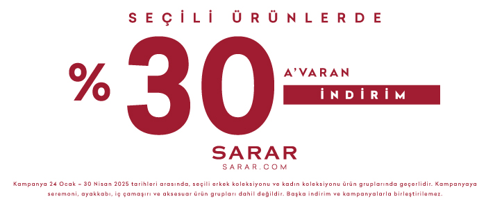 Seçili Erkek Ürünlerinde %30 İndirim