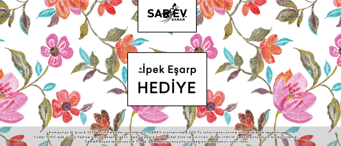 Her 8.000 TL'de 1 adet İpek Eşarp Hediye