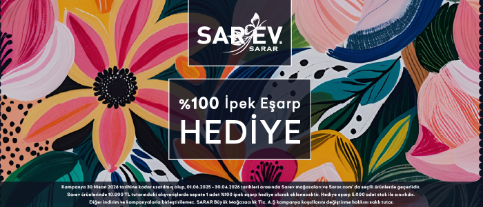 Her 10 .000 TL 'de 1 adet İpek Eşarp Hediye