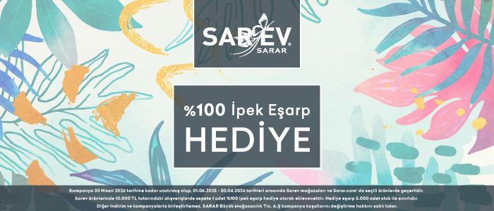 Her 10 .000 TL 'de 1 adet İpek Eşarp Hediye
