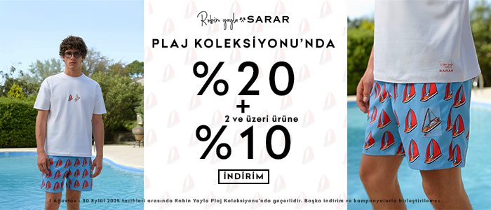 Yeni Sezon Robin Yayla Ürünlerinde 2. Ürüne %20 + %10 İndirim