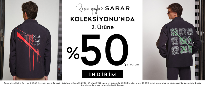 Robin Yayla Koleksiyonunda Seçili Ürünlerde Sepette 2. Üründe %50 İndirim