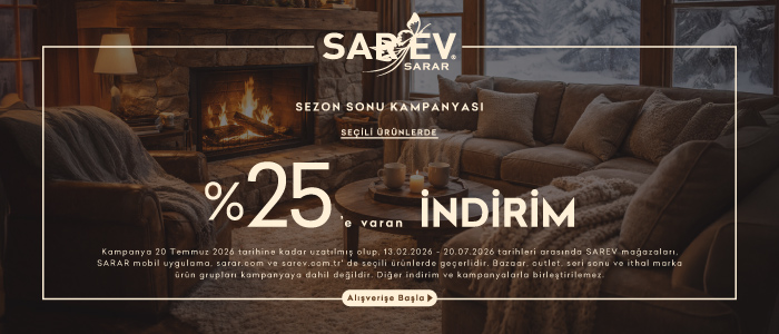  Sarev Seçili Ürünlerde %25 Sezon Sonu Kampanyası 