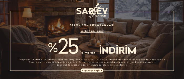  Sarev Seçili Ürünlerde %25 Sezon Sonu Kampanyası 