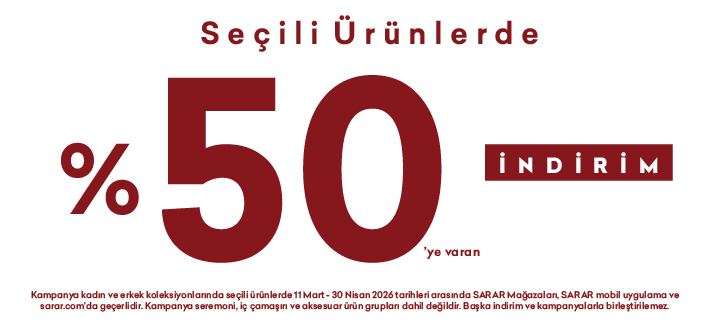 Seçili Ürünlerde  %50’ye Varan İndirim