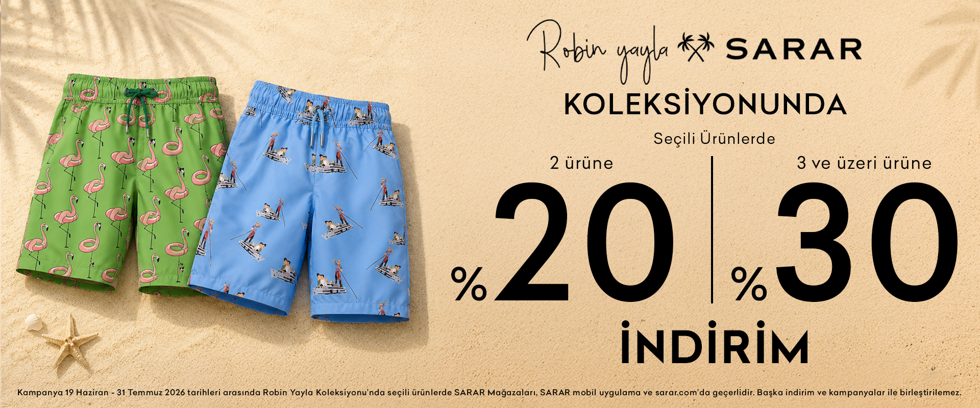  Seçili Robin Yayla Ürünlerinde 2 Adet %20, 3 ve Üzeri Alımlarda %30 İndirim 