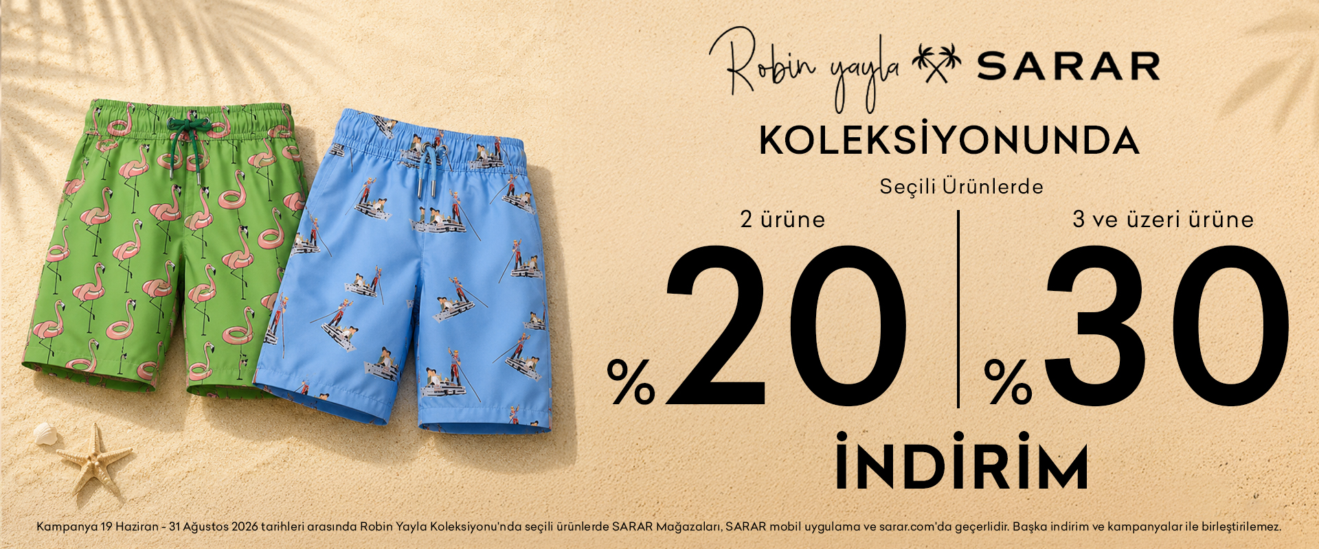  Seçili Robin Yayla Ürünlerinde 2 Adet %20, 3 ve Üzeri Alımlarda %30 İndirim 