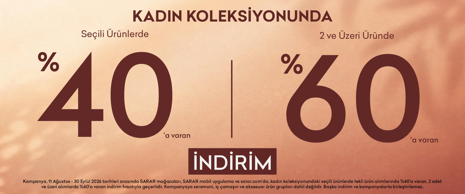  Seçili Ürünlerde Sepette İkili Alımlarda %60 İndirim 