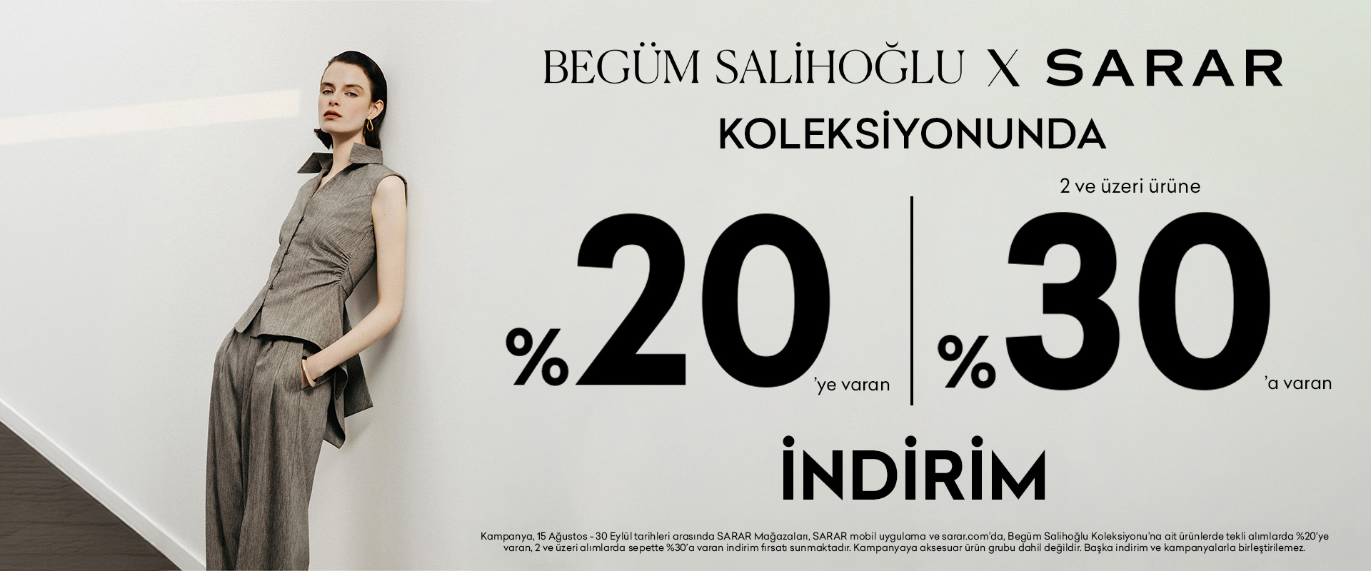 Begüm Salihoğlu Seçili Ürünlerde %20, 2 ve Üzeri Alımlarda %30 İndirim