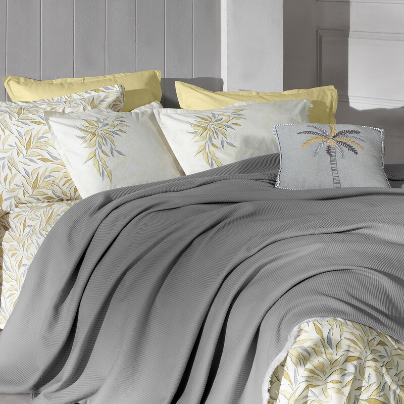 Adrian Pike Takımı Çift Kişilik Gri Sarı - SAREV