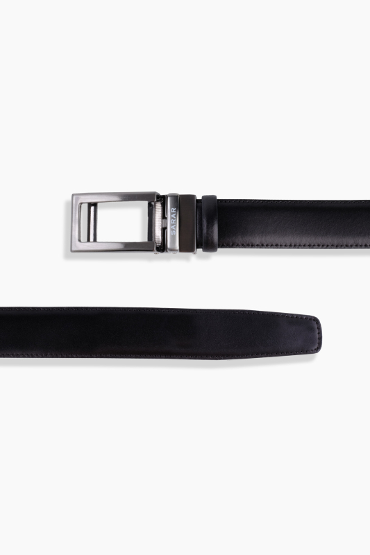 Dikişli Mekanizmalı Siyah Kemer - SARAR