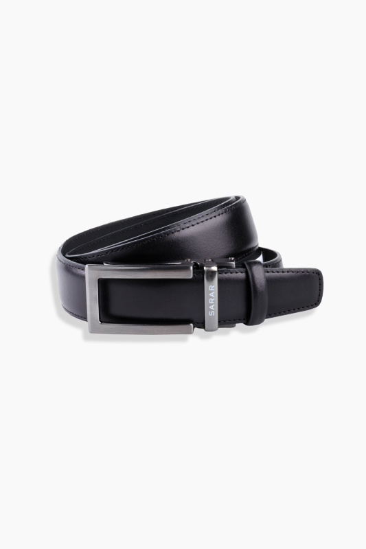 Dikişli Mekanizmalı Siyah Kemer - SARAR