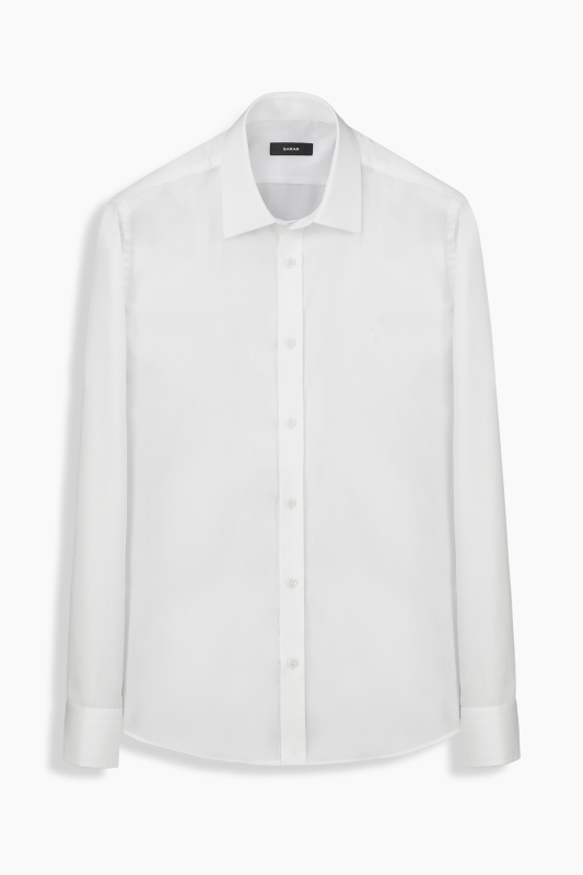 Elvio Fo Uzun Kol Slimeo Beyaz Gömlek - SARAR