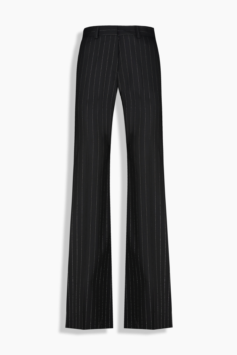 Fleet Çizgili Siyah Pantolon - 1