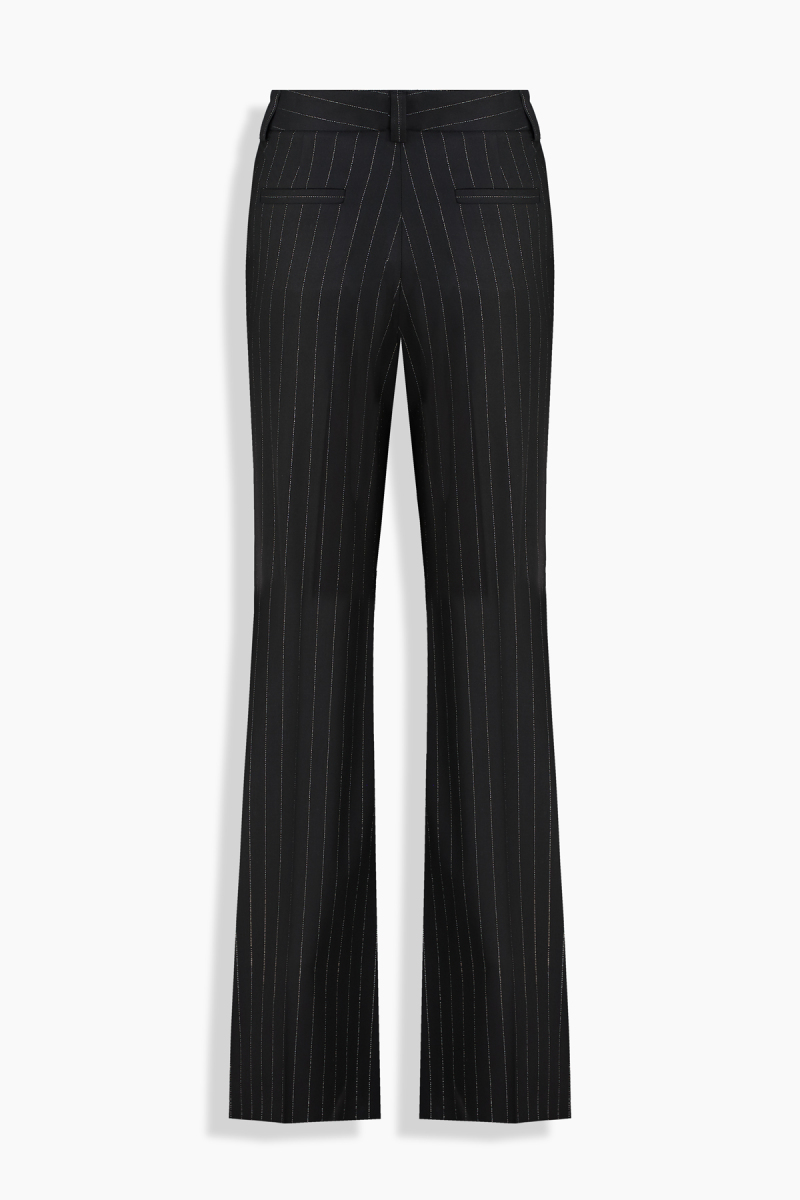 Fleet Çizgili Siyah Pantolon - 2