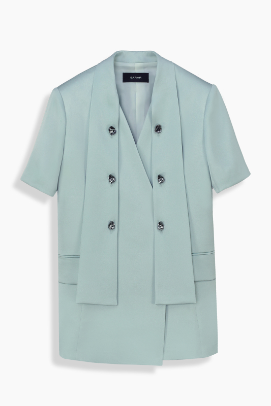 Fraba Çağla Yeşili Kısa Kol Ceket - SARAR WOMAN