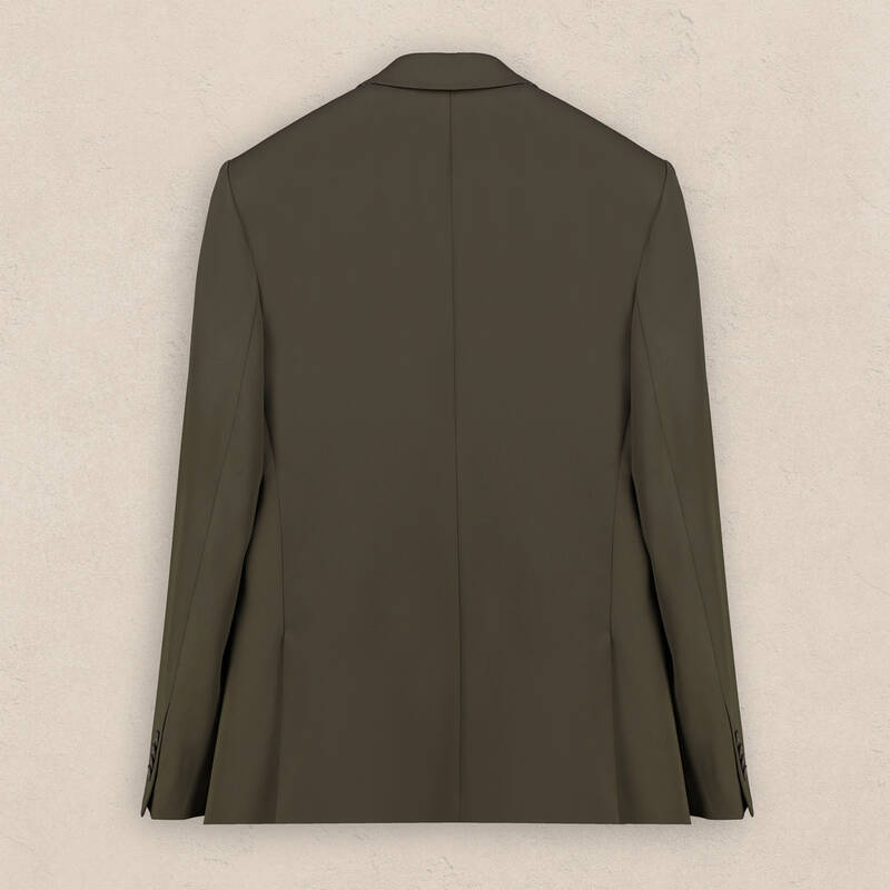 Golden Ekstra Slim Kruvaze Koyu Yeşil Ceket - 4