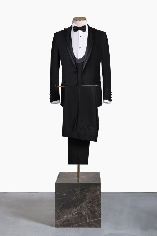 Happy Yelek Papyon Takım Slim Fit Siyah Smokin - INTERVIEW