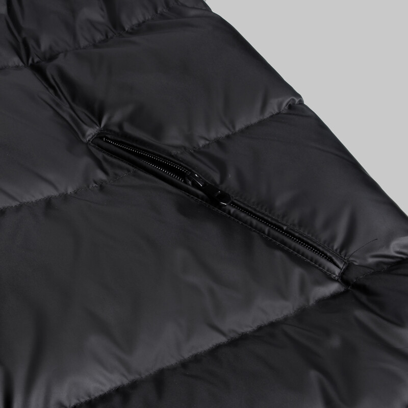 Çıkma Kapüşonlu Dolum Siyah Yelek - INTERVIEW