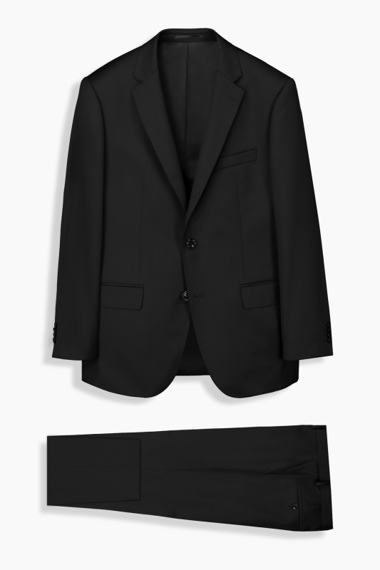 Jam Saxon Regular Fit Siyah Yün Takım Elbise - SARAR PREMIUM