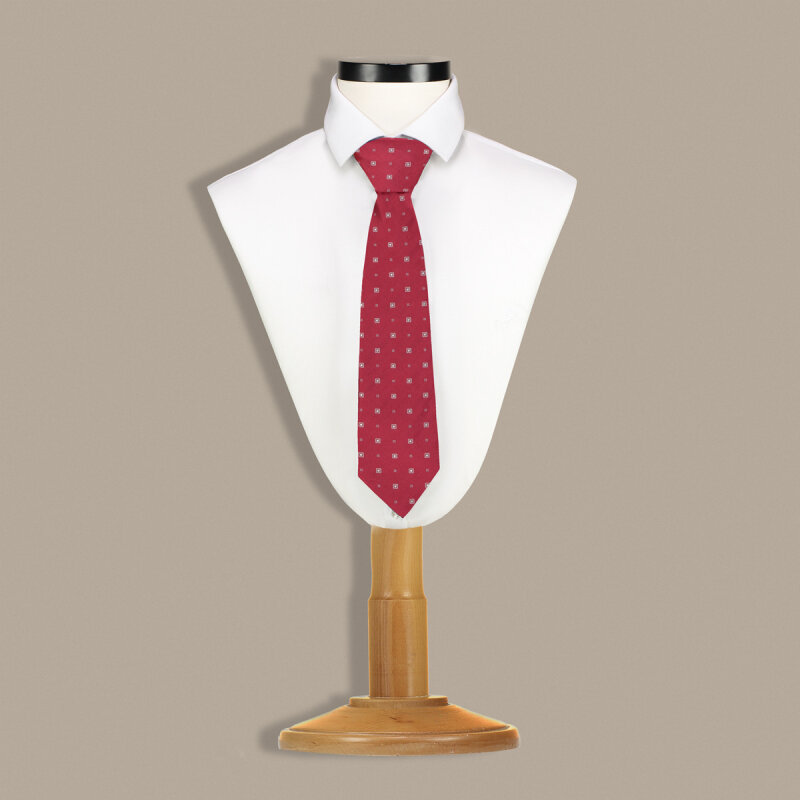 Kırmızı Renk Desenli Kravat C154 - SARAR