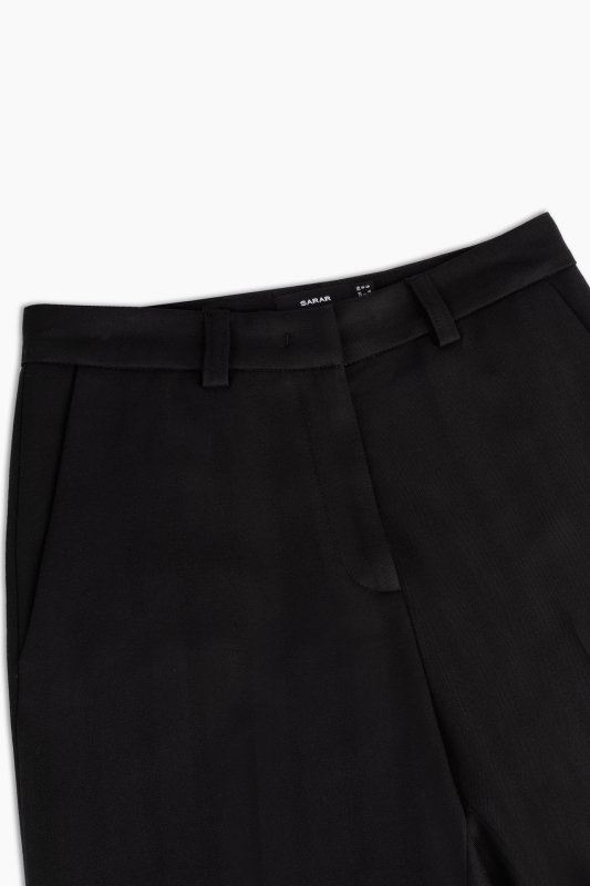 Mara Çizgili Siyah Pantolon - SARAR WOMAN