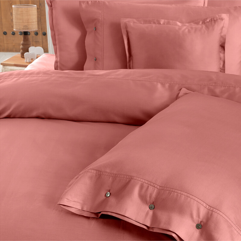 Monochrome Saten Çift Kişilik Nevresim Takımı Garnet - SAREV