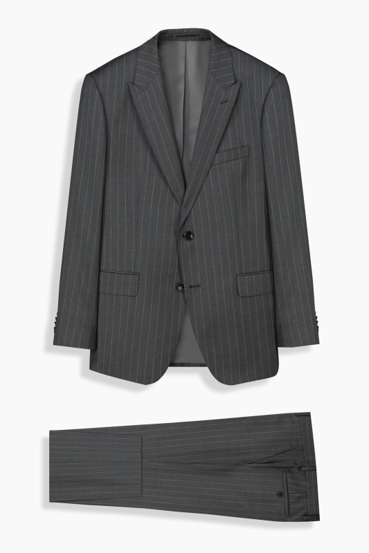 Napoleone Regular Fit Koyu Gri Takım Elbise - SARAR PREMIUM