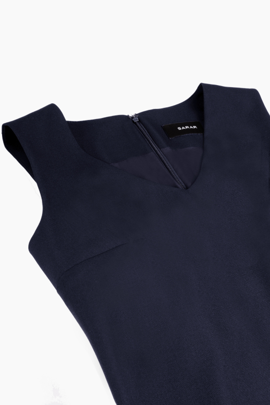 Silana Lacivert Elbise - SARAR WOMAN