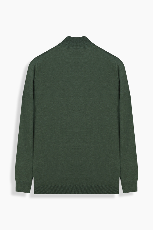 Yarım Balıkçı Yaka Yeşil Triko - INTERVIEW